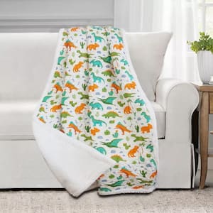 Dinosaur Park Quilted 50 in. x 60 in. Throw
