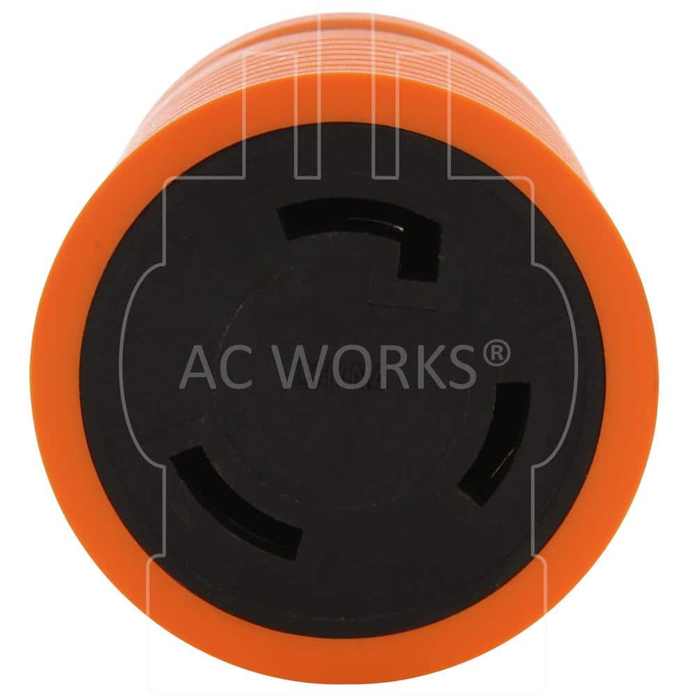 Locking Adapter NEMA L14-30P 30Amp 125/250Volt 4Prong Locking Plug to L5-30R 3Prong 30Amp Locking Female Connector - 3