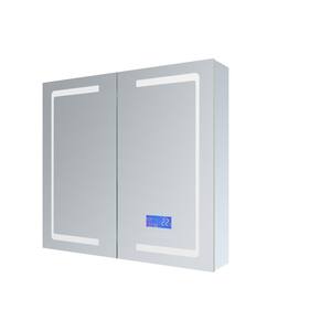 Bracciano 36 in. W. x 32 in. H Recessed or Surface-Mount LED Medicine Cabinet with Defogger