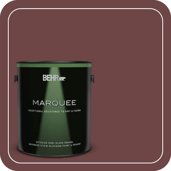 BEHR MARQUEE 1 gal. #QE-08 Oxford Semi-Gloss Enamel Exterior Paint & Primer