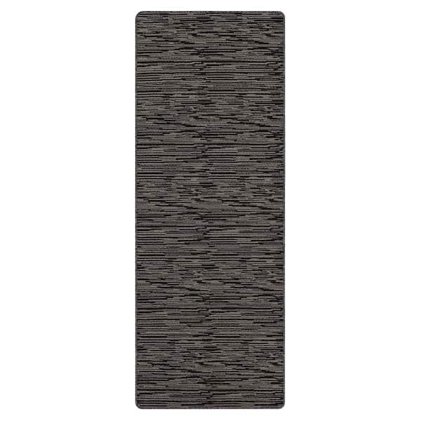 Tiba Black 3 ft. x 8 ft Indoor Area Rug