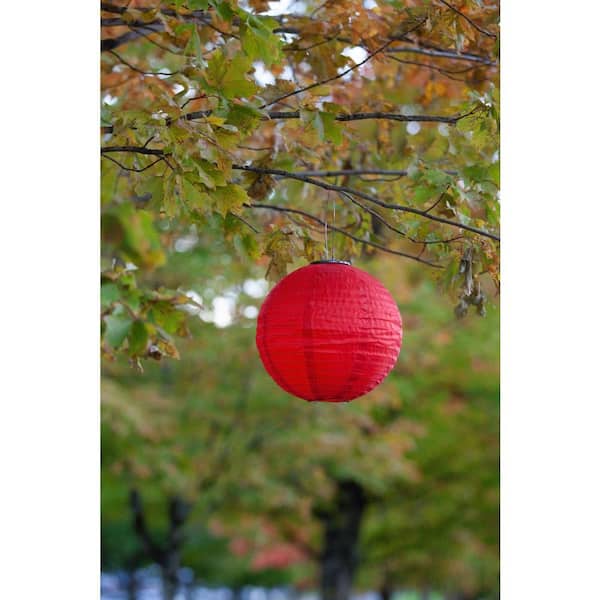ALLSOP Soji 1-Light Original 12 in. Warm Red Round ALLSOP Soji 1-Light Original 12 in. Warm Red Round