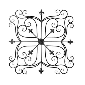 23.5 in. L Traditional Iron Scroll Garden Wall Decor