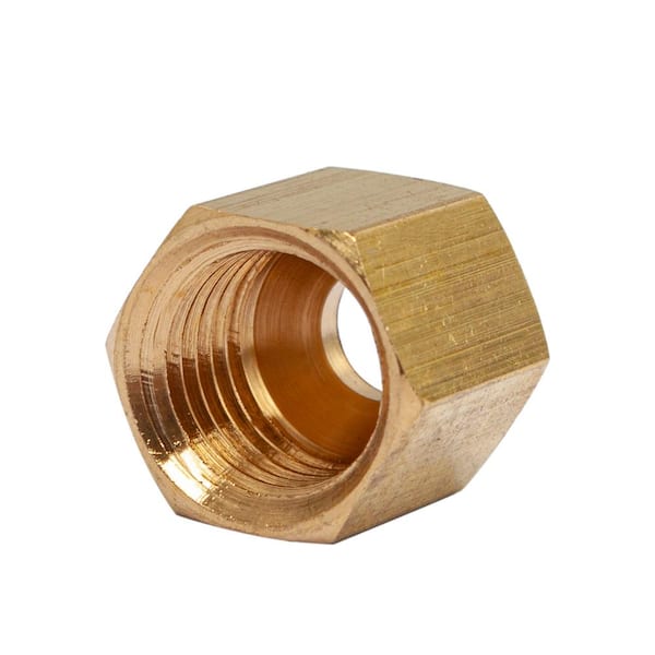 LTWFITTING 3/16 in. Brass Compression Nut Fittings (50-Pack) HF61350 - The  Home Depot