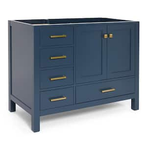 Cambridge 42 in. W x 21.5 in. D x 34.5 in. H Freestanding Bath Vanity Cabinet Only in Midnight Blue