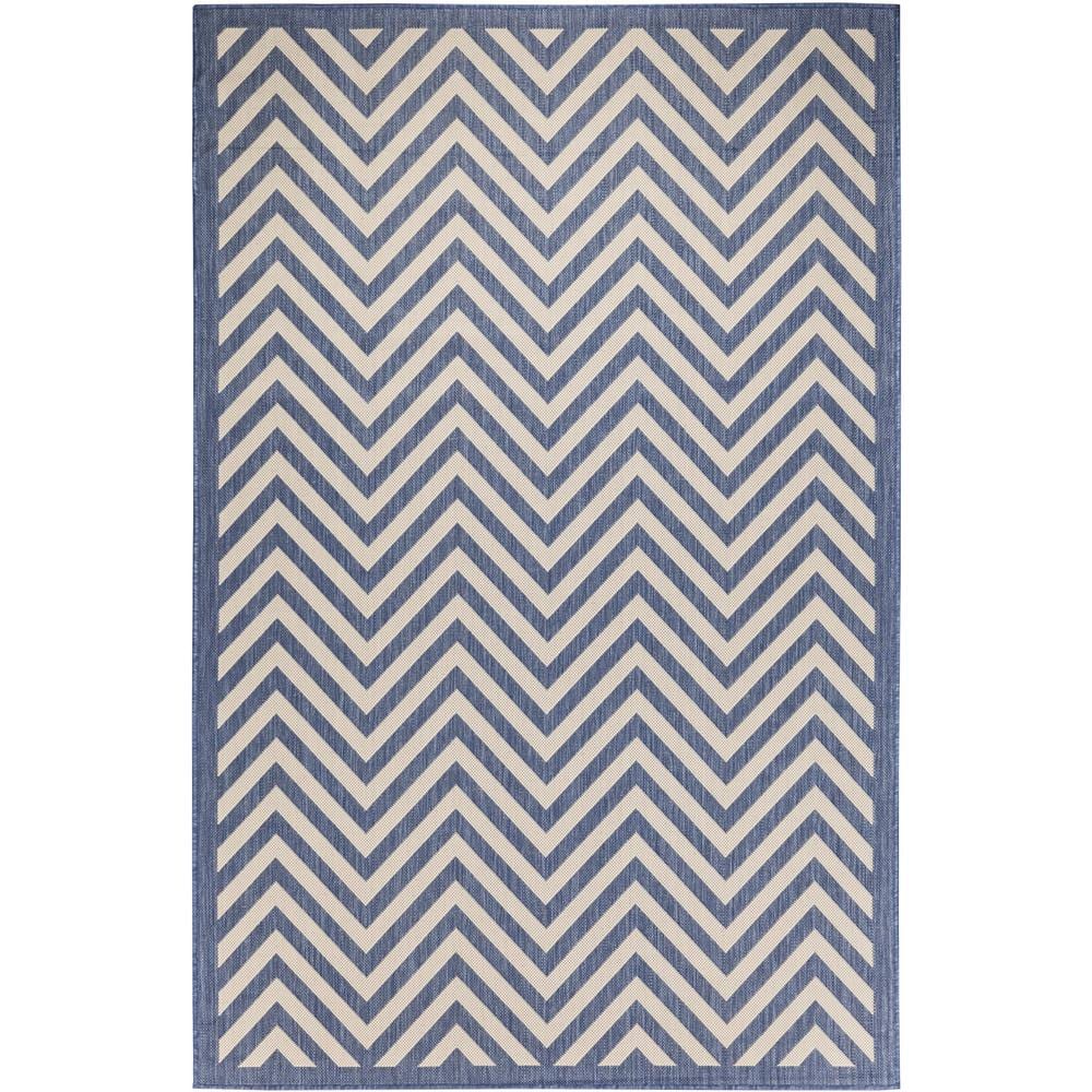 Chevron Indoor/Outdoor Rugs Flatweave Contemporary Patio  Pool  Camp and Picnic Carpets FW 801 Dark Blue 5  x 8