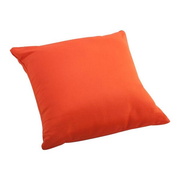 ZUO Orange Laguna Large Outdoor Throw Pillow