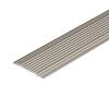 CINCH 36" Satin Nickel Fluted Seam Cover – Self-Adhesive Aluminum Floor Transition Strip