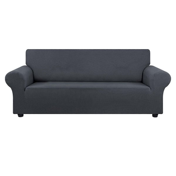 Large Stretch Sofa Cover Slipcover for 3-Cushion Couch (78 in. -94 in.) Furniture Protector with Elastic Bottom (-Pack)