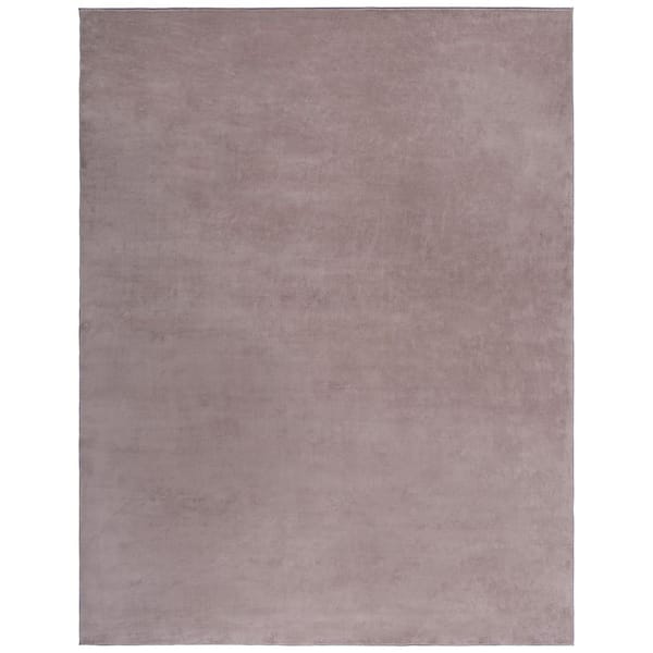 Loft Taupe 10 ft. x 14 ft. Machine Washable Modern Solid Area Rug