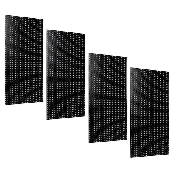 Triton Products 1/4 in. Custom Painted Black Pegboard Wall Organizer (Set of 4)