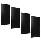 1/4 in. Custom Painted Black Pegboard Wall Organizer (Set of 4)
