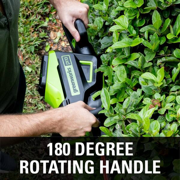 Greenworks 22 in. 24V Battery Cordless Hedge Trimmer (Tool-Only)