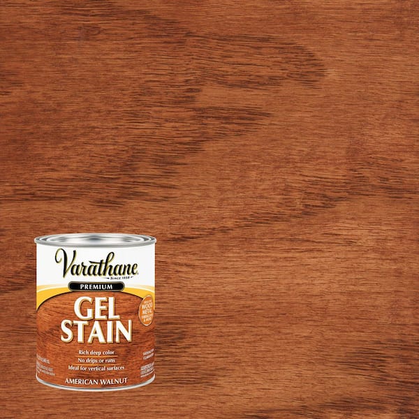 Varathane 1 qt. American Walnut Semi-Transparent Gel Interior Wood Stain (Case of 2)