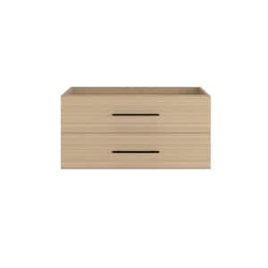 Napa 40 in. W x 20 in. D x 21 in. H Single Sink Bath Vanity Cabinet without Top in Sand Pine, Wall Mounted