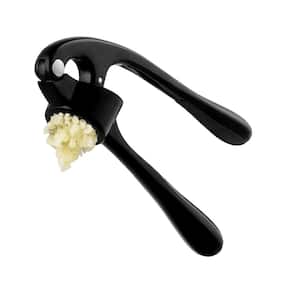 8.4 oz. Garlic Mincer Tool with Sturdy Design Extracts More Garlic Paste, Soft and easy to Squeeze, Elegant Black