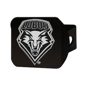 NCAA University of New Mexico Class III Black Hitch Cover with Chrome Emblem