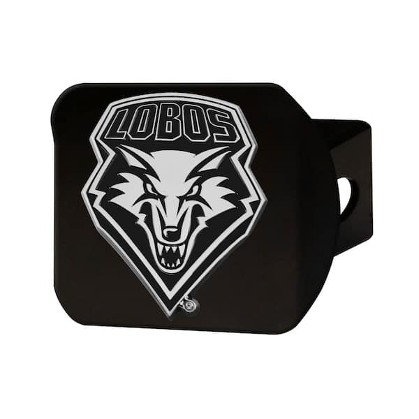 FANMATS NCAA University of New Mexico Class III Black Hitch Cover with Chrome Emblem