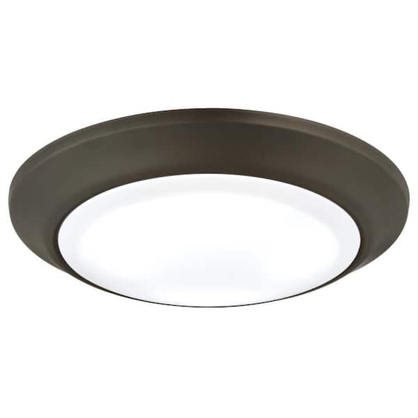 Westinghouse 15-Watt Oil Rubbed Bronze Indoor/Outdoor Integrated LED Flush Mount