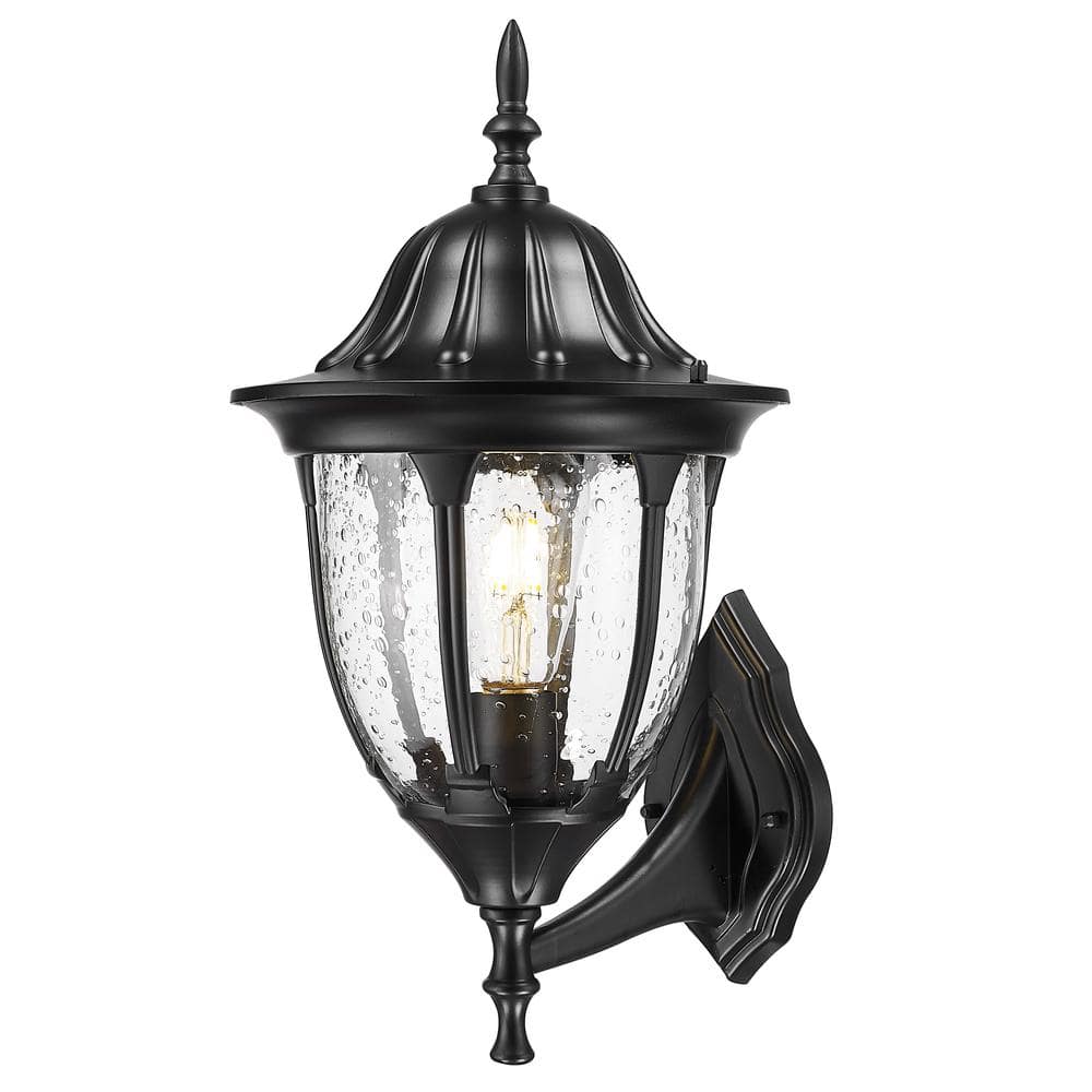 Suffolk Collection 1-Light Matte Black Outdoor Wall Lantern Sconce price history on PriceWatchPro