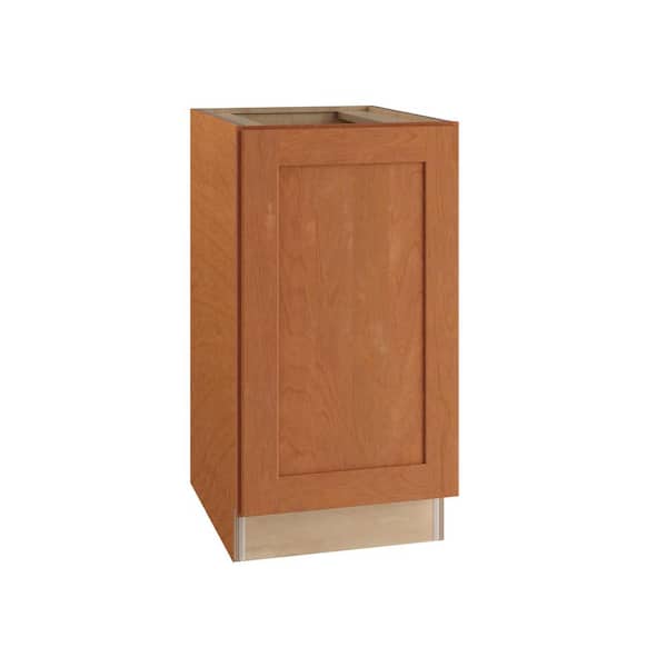 Newport 18 in. W x 21 in. D x 34.5 in. H Assembled Plywood Full Height Door Base Bath Cabinet in Cinnamon LH