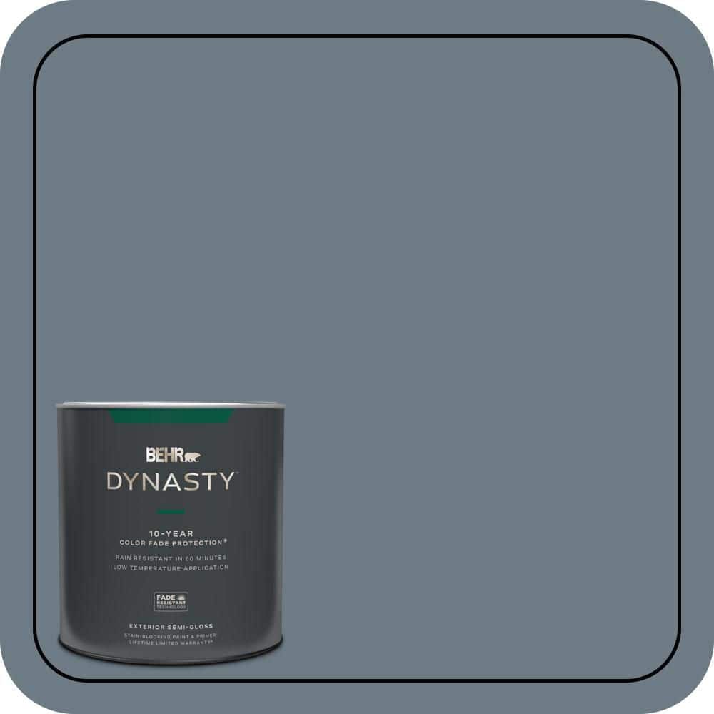 1 qt. #N490-5 Charcoal Blue Semi-Gloss Enamel Exterior Stain-Blocking Paint & Primer price history on PriceWatchPro
