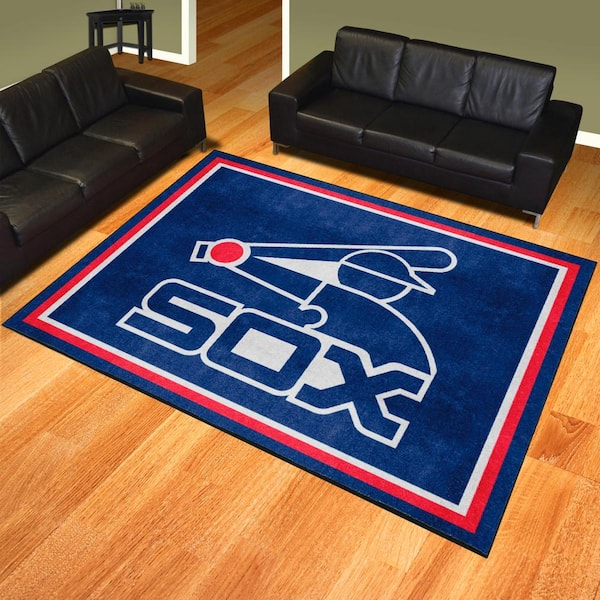 Chicago White Sox 8ft. x 10 ft. Plush Area Rug - Retro Collection