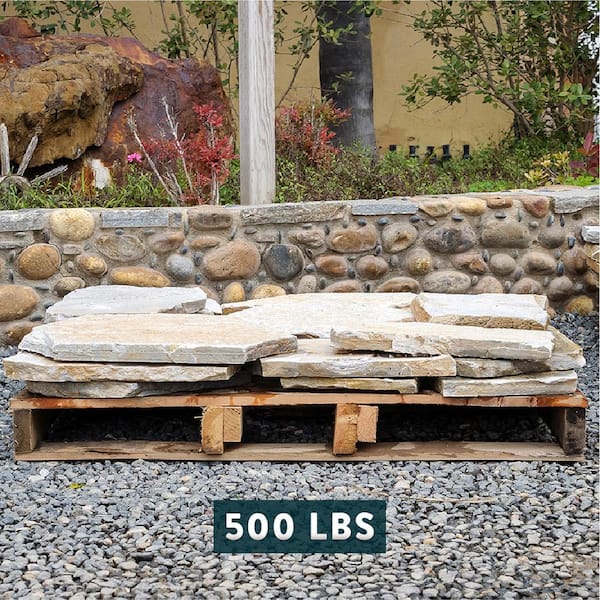 Southwest Boulder & Stone 30 sq. ft. Arizona Buckskin Natural Patio Flagstone for Landscape Gardens and Pathways (500 lbs.)