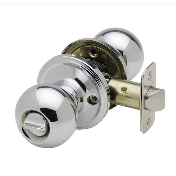 Copper Creek Ball Polished Stainless Privacy Bed/Bath Door Knob