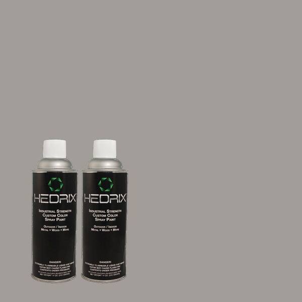 Hedrix 11 oz. Match of MQ5-21 Radiant Silver Low Lustre Custom Spray Paint (2-Pack)