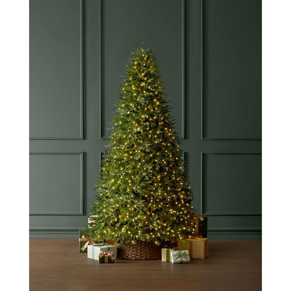 Home Decorators Collection 9 ft. Breckenridge Twinkling Adaptive Lighting Downswept Fraser Fir LED Pre-Lit Christmas Tree 25HD77012
