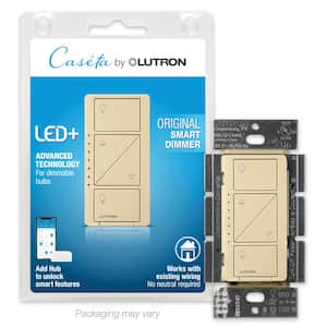 Caseta Smart Dimmer Switch for Wall & Ceiling Lights, 150W LED, Ivory (PD-6WCL-IV)