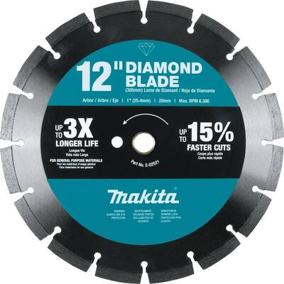 Makita B-69652 10-Inch Diamond Blade - Segmented Dual Purpose Blade For Concrete, Brick, Asphalt