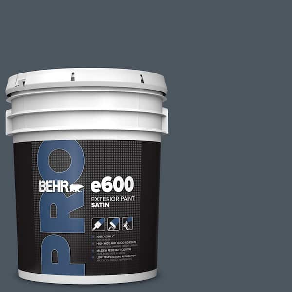 5 gal. #N480-7 Midnight Blue Satin Enamel Exterior Paint