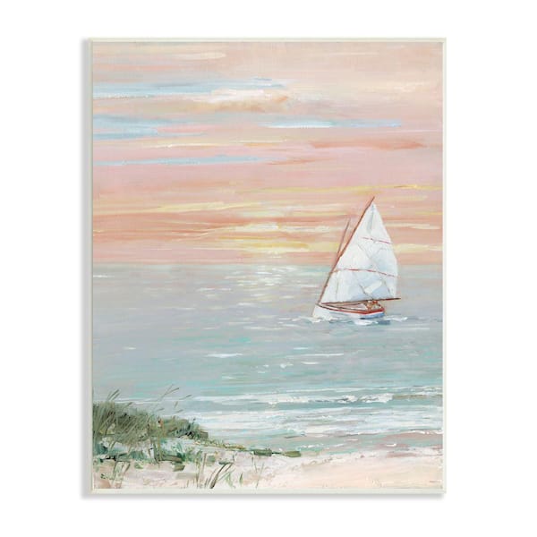 Stupell Industries Summer Sunset Landscape Contemporary Sky By Sally Swatland Unframed Print Nature Wall Art 10 in. x 15 in.