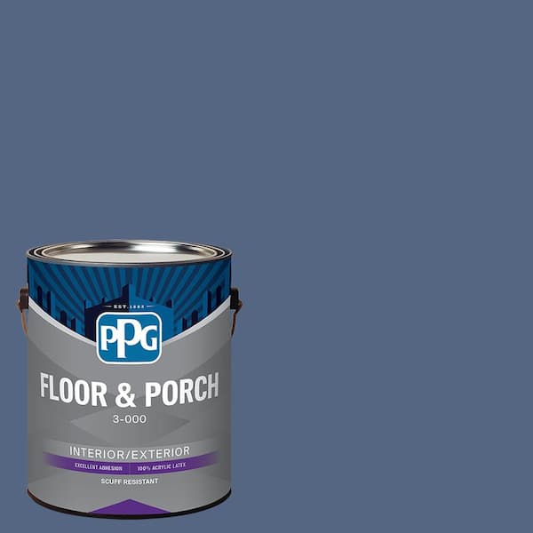 1 gal. PPG1165-6 Stained Glass Satin Interior/Exterior Floor and Porch Paint