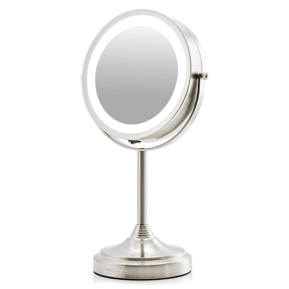 OVENTE 4.7 in. x 11.8 in. Lighted Magnifying Tabletop Makeup