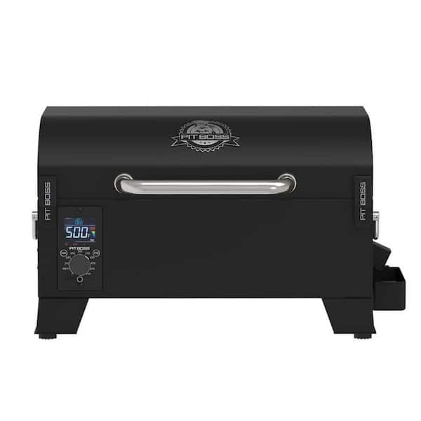 Portable Tabletop Wood Pellet Grill in Black