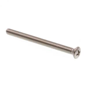 #10-32 x 2-1/2 in. Grade 18-8 Stainless Steel Phillips Drive Oval Head Machine Screws (20-Pack)