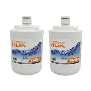 FMM-1 Premium Refrigerator Water Filter Replacement Fits Whirlpool Filter 7 (2-Pack)