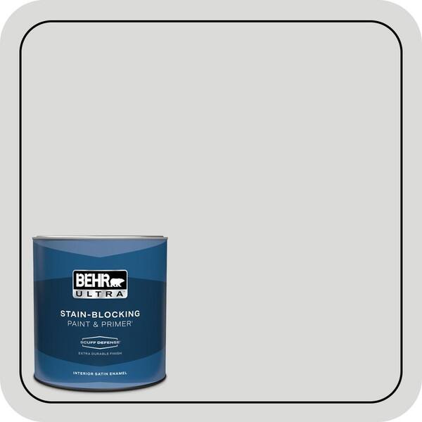BEHR ULTRA 1 qt. #790E-1 Subtle Touch Extra Durable Satin Enamel Interior Paint & Primer