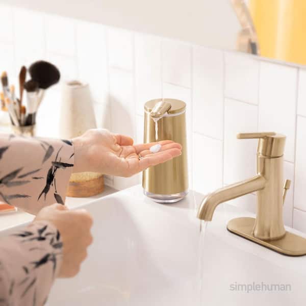simplehuman 8 fl. oz. Compact White Sensor Pump for Soap Lotion or