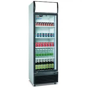 15.5 cu. ft. Commercial Merchandise Upright One Glass Door Refrigerator Beverage Cooler in White