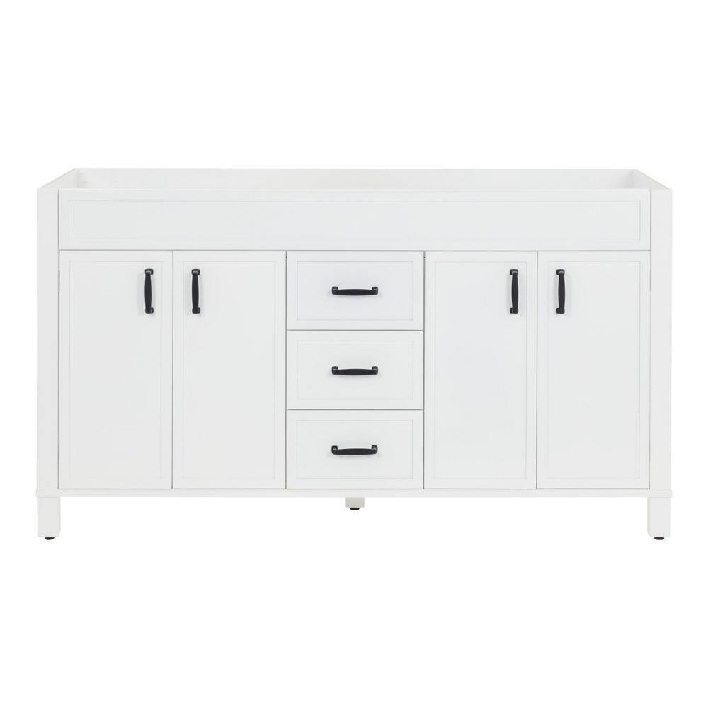 Winsome 60 in. Double Bath Vanity Cabinet without Top in White