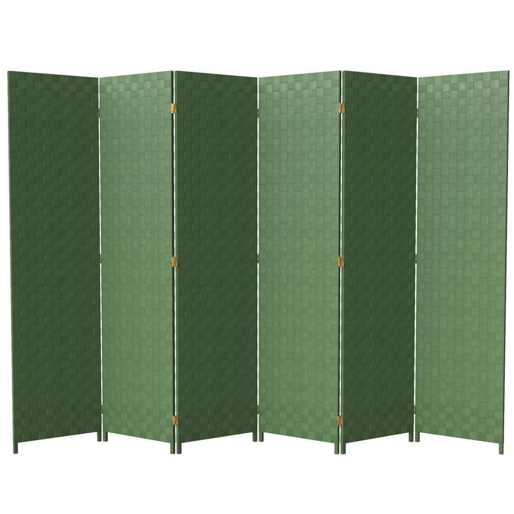 3 Panel Green Soft Fabric Finish Room Divider