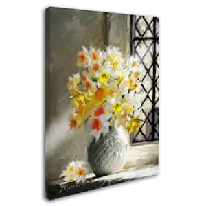 47 in. x 35 in. "Daffodils At Window" by The Macneil Studio Printed Canvas Wall Art