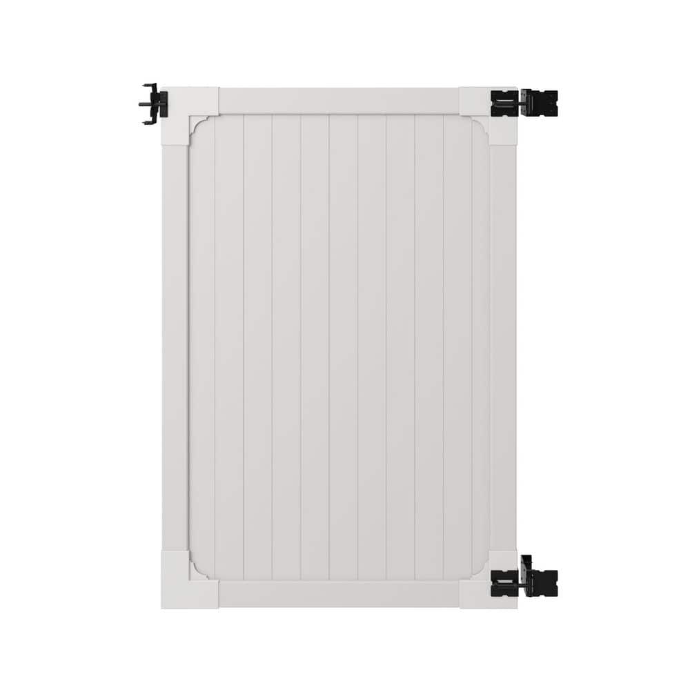6 ft. H x 4 ft. W Cambridge White Vinyl Privacy Fence Gate with Stainless Steel Hardware price history on PriceWatchPro