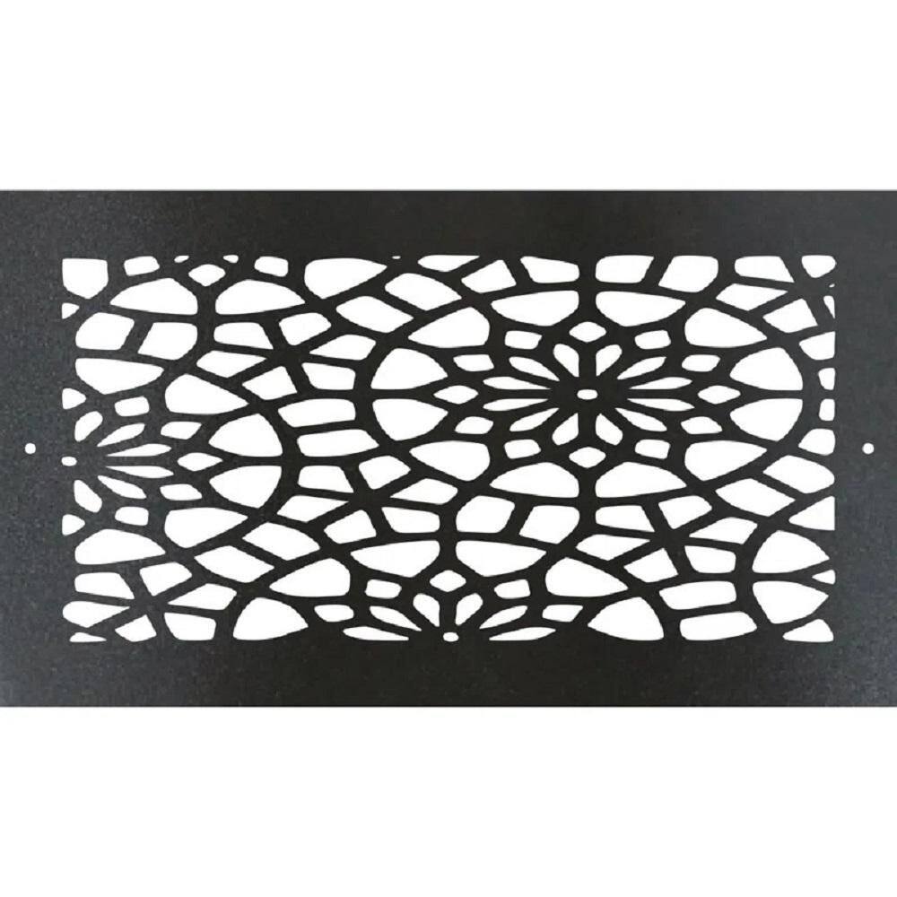 Metal Screw-In Floor Register, Duct Opening 4x10 (Overall 6x12)-Floral price history on PriceWatchPro