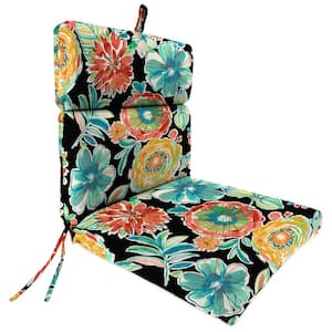 44 in. L x 22 in. W x 4 in. T Outdoor Chair Cushion in Colsen Noir