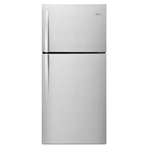 Whirlpool 19.2 cu. ft. Top Freezer Refrigerator in Monochromatic Stainless Steel